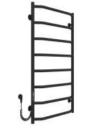 Электрический полотенцесушитель Arte Radiator Ava 400х900/8 левое подключение JD03 нержавеющая сталь черный AVE.90.40.8.B.L.3