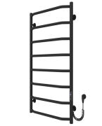 Электрический полотенцесушитель Arte Radiator Ava 400х900/8 правое подключение JD03 нержавеющая сталь черный AVE.90.40.8.B.R.3