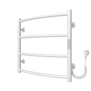 Електрична сушарка для рушників Arte Radiator Sora 500х500/4 праве підключення JD03 нержавіюча сталь білий SRE.50.50.4.G.R.3