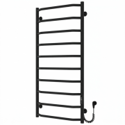 Електрична сушарка для рушників Arte Radiator Ava 500х1100/10 праве підключення JD03 нержавіюча сталь чорний AVE.110.50.10.B.R.3