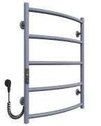 Електрична сушарка для рушників Arte Radiator Sora 400х600/5 ліве підключення JD03 нержавіюча сталь сірий SRE.60.40.5.G.L.3