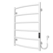 Електрична сушарка для рушників Arte Radiator Sora 500х700/6 праве підключення JD03 нержавіюча сталь білий SRE.70.50.6.W.R.3