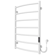Електрична сушарка для рушників Arte Radiator Sora 500х800/7 праве підключення JD03 нержавіюча сталь білий SRE.80.50.7.W.R.3