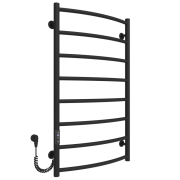 Електрична сушарка для рушників Arte Radiator Sora 500х900/8 ліве підключення JD03 нержавіюча сталь чорний SRE.90.50.8.B.L.3