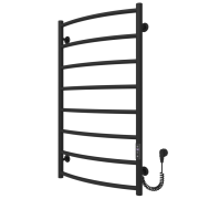 Електрична сушарка для рушників Arte Radiator Sora 500х900/8 праве підключення JD03 нержавіюча сталь чорний SRE.90.50.8.B.R.3