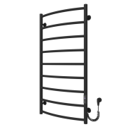 Электрический полотенцесушитель Arte Radiator Sora 500х1000/9 правое подключение JD03 нержавеющая сталь черный SRE.100.50.9.B.R.3