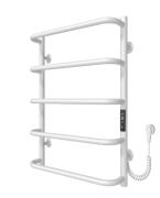 Электрический полотенцесушитель Arte Radiator Sunny 400х600/5 правое подключение JD03 нержавеющая сталь белый SNE.60.40.5.W.R.3