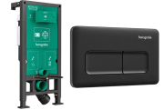 Система інсталяції для підвісного унітазу Hansgrohe iFrame Universal із клавішею змиву Original Q чорний матовий 99001670