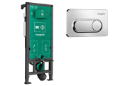 Система інсталяції для підвісного унітазу Hansgrohe iFrame Universal із клавішею змиву Original S хром 99002000