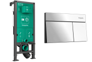 Система інсталяції для підвісного унітазу Hansgrohe iFrame Universal із клавішею змиву Element E хром 99003000