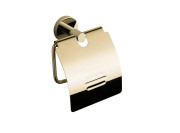 Тримач для туалетного паперу VBI Uranus із кришкою метал золото VBI-040413GL