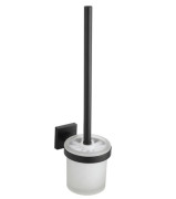 Ершик для унитаза VBI Saturn с держателем черный VBI-040310BL
