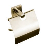 Тримач для туалетного паперу VBI Saturn із кришкою метал золото VBI-040313GL