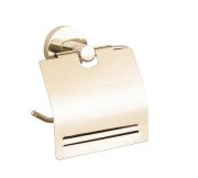 Тримач для туалетного паперу VBI Venus із кришкою метал матове золото VBI-040013BG