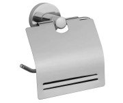 Тримач для туалетного паперу VBI Venus із кришкою метал нікель VBI-040013NI