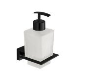 Диспенсер для жидкого мыла VBI Mercury с держателем черный VBI-040206BL