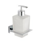 Диспенсер для жидкого мыла VBI Mercury с держателем хром VBI-040206CH