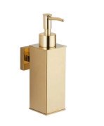 Диспенсер для рідкого мила VBI Quadro із тримачем золото VBI-040216GL