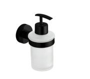 Диспенсер для рідкого мила VBI Uranus із тримачем чорний VBI-040406BL