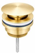 Донный клапан для раковины VBI click-clack латунь матовое золото VBI-059000BG
