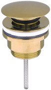 Донный клапан для раковины VBI click-clack латунь золото VBI-059000GL