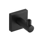 Крючок для ванной VBI Saturn одинарный металл черный VBI-040301BL