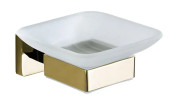 Мыльница для ванной VBI Mars с держателем золото VBI-040105GL