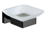 Мыльница для ванной VBI Mars с держателем черный VBI-040105BL