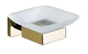 Мыльница для ванной VBI Mars с держателем золото VBI-040105GL