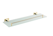 Полиця для ванної VBI Mars метал/матове скло матове золото VBI-040109BG
