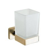 Стакан для зубных щеток VBI Mars с держателем матовое золото VBI-040104BG