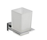 Стакан для зубных щеток VBI Mercury с держателем хром VBI-040204CH