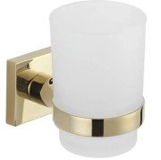 Стакан для зубных щеток VBI Saturn с держателем золото VBI-040304GL
