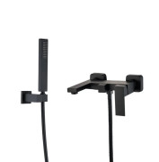 Смеситель для ванной VBI Loreno с душевым гарнитуром черный VBI-050206BL