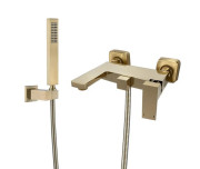 Змішувач для ванної VBI Loreno з душовим гарнітуром матове золото VBI-050206BG
