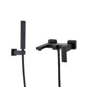 Змішувач для ванної кімнати VBI Loreno з душовим гарнітуром чорний VBI-050206BL