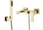 Смеситель для ванной VBI Loreno с душевым гарнитуром золото VBI-050206GL