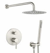 Душевая система скрытого монтажа VBI Milano со смесителем никель VBI-050109NI