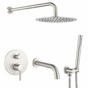 Душевая система скрытого монтажа VBI Milano со смесителем никель VBI-050110NI