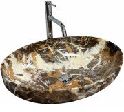 Раковина для ванної VBI Portoro 50×37 см кераміка коричневий VBI-012626