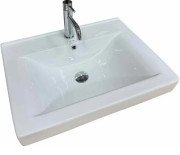 Раковина для ванної кімнати VBI Bagnara 60×45 см кераміка білий VBI-018062