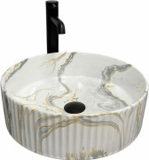 Раковина для ванної VBI Brindisi M ⌀40 см кераміка Stains Glossy VBI-014103