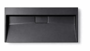 Раковина для ванної VBI Este 90х46 см штучний камінь чорний VBI-019920