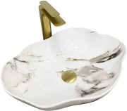 Раковина для ванної VBI Faleria 50х37 см кераміка Carrara glossy VBI-016700