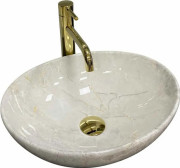 Раковина для ванной VBI Parma 41,5х33,5 см керамика light stone glossy VBI-011026