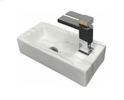 Раковина для ванной VBI Komo L 37х18,5 см керамика Calcatta VBI-015620