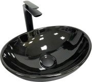 Раковина для ванной VBI Parma 41,5х33,5 см керамика черный глянцевый VBI-011021