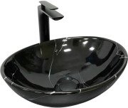 Раковина для ванной VBI Parma 41,5х33,5 см керамика Black marmo glossy VBI-011023
