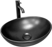 Раковина для ванной VBI Parma 41,5х33,5 см керамика черный матовый VBI-011022