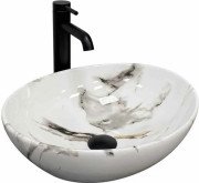 Раковина для ванной VBI Parma 41,5х33,5 см керамика Carrara Glossy VBI-011025